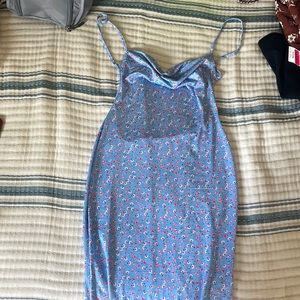 Blue floral never wore because I didn’t have a backless bra